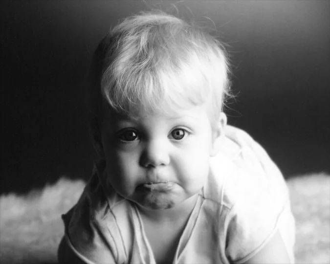 Black and white studio portrait by Angelique Antoniou, Studio 05