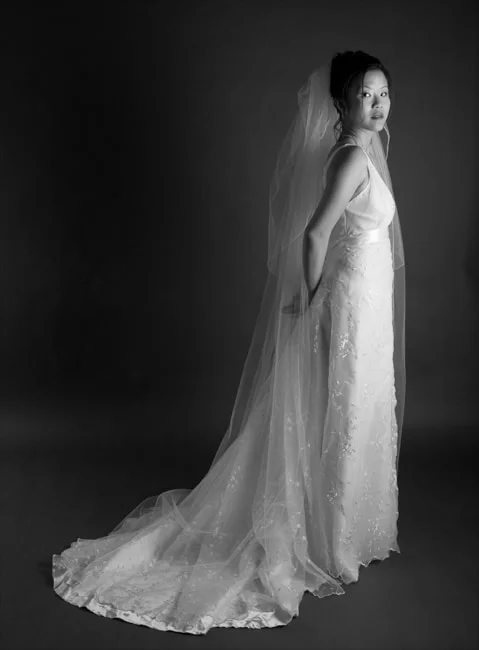 Black and white studio portrait by Angelique Antoniou, Studio 14