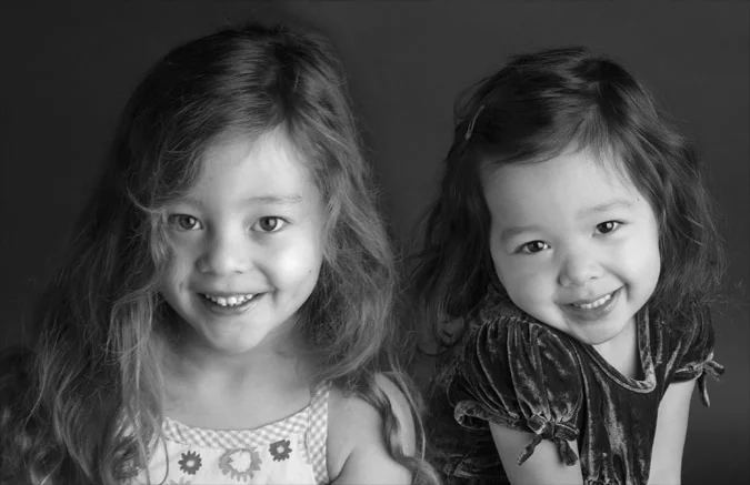 Black and white studio portrait by Angelique Antoniou, Studio 21