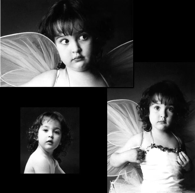 Black and white studio portrait by Angelique Antoniou, Studio 37